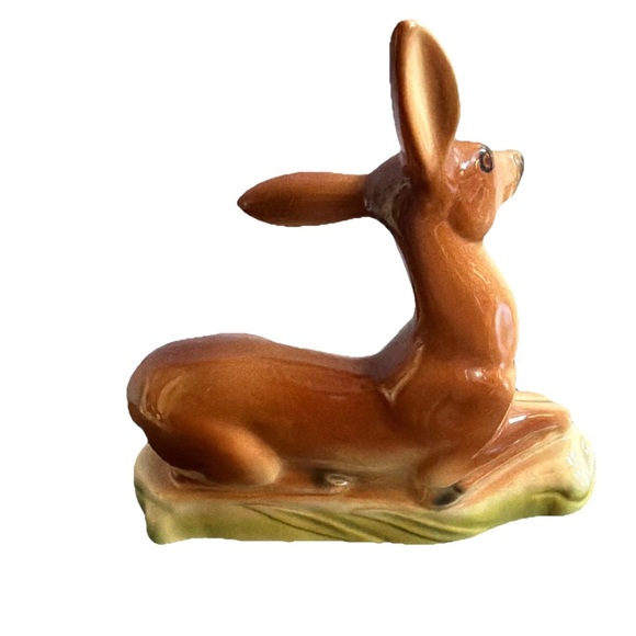 Vintage 1940’s Ceramic Deer Pair Pottery Figurines Stewart McCulloch Calif - Picture 9 of 11